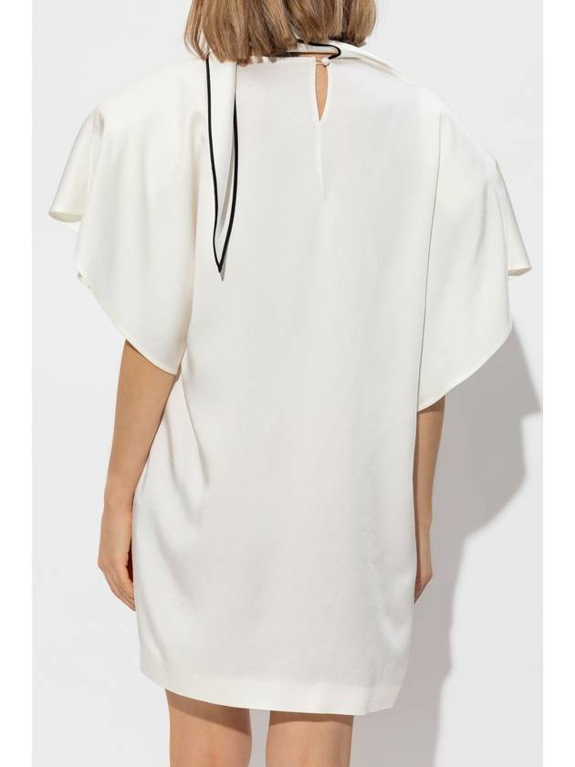 Stella McCartney Dress With Pockets, Women's, White - STELLA MCCARTNEY - BALAAN 4