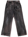 oil washed denim pants - PEOPLE OF THE WORLD - BALAAN 3