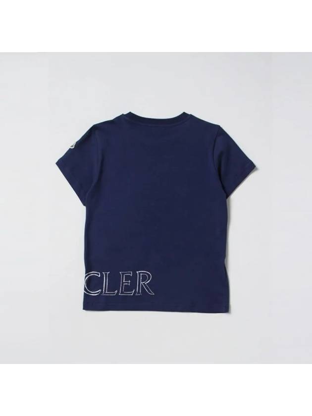 Kids Big Logo Print T Shirt 8C0004583907 749 - MONCLER - BALAAN 3