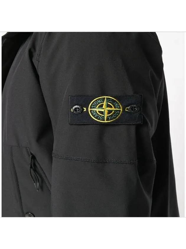 Men's Waffen Patch Primaloft Soft Shell Hooded Jacket Black - STONE ISLAND - BALAAN 5