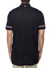 Lightweight Cotton Short Sleeve Polo Shirt Navy - THOM BROWNE - BALAAN 4