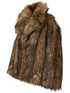 Recito Raccoon Fur Jacket Brown - LECYTO - BALAAN 1