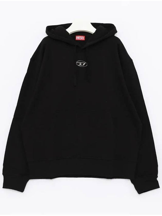 S Macs Logo Hoodie Black - DIESEL - BALAAN 2