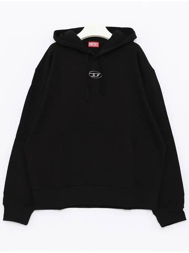 S Macs Logo Hoodie Black - DIESEL - BALAAN 4