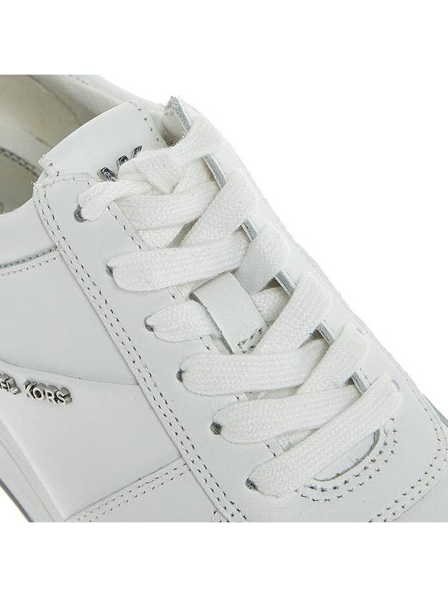 Allie Logo Leather Low Top Sneakers White - MICHAEL KORS - BALAAN 9