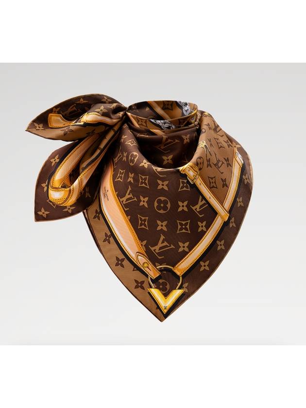 Confidential Monogram Scarf Brown - LOUIS VUITTON - BALAAN 2