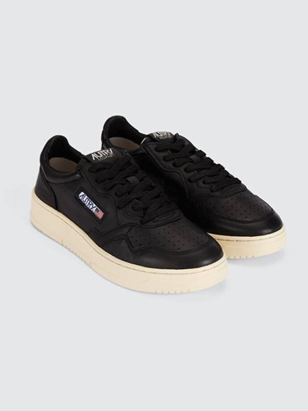 Medalist Low Top Sneaker in Super-Soft Black Nappa - AUTRY - BALAAN 4