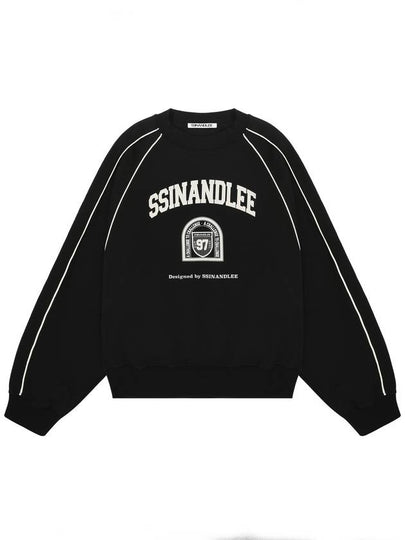 97 College Piping Short Sweatshirt Black - SSINANDLEE - BALAAN 2