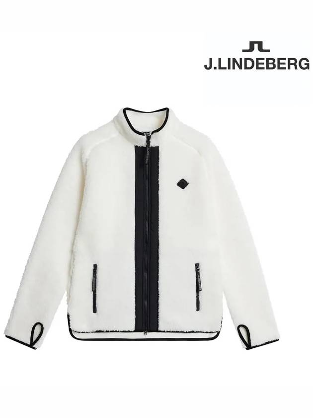 Juniper Pile Mid Layer Shearling Jacket White - J.LINDEBERG - BALAAN 2