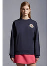 Logo Patch Sweatshirt Navy - MONCLER - BALAAN 2