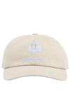 Tyron Logo Cotton Ball Cap Ecru Blue - ISABEL MARANT - BALAAN 2