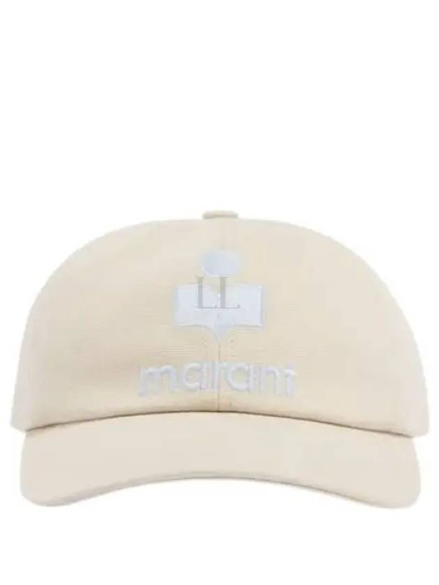 Tyron Logo Cotton Ball Cap Ecru Blue - ISABEL MARANT - BALAAN 2