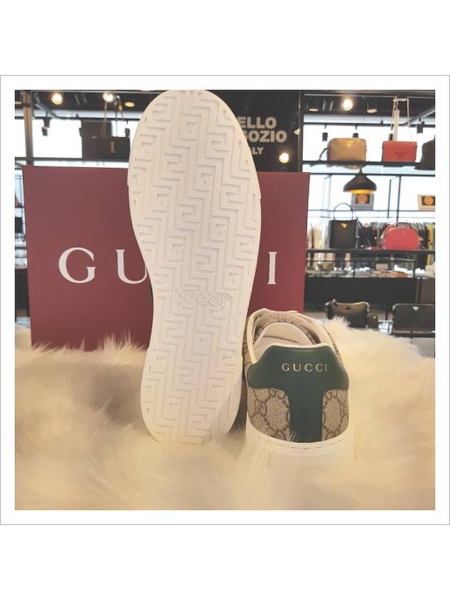 Ace GG Supreme Canvas Low Top Sneakers Beige - GUCCI - BALAAN 8