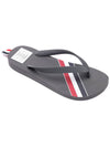 Three Stripe Flip Flops Medium Grey - THOM BROWNE - BALAAN 4