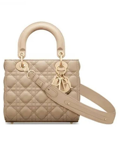 Lady My ABCDior Cannage Small Lambskin Tote Bag Sand - DIOR - BALAAN 2