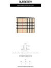 E Canvas Vintage Check Half Wallet Beige - BURBERRY - BALAAN 3