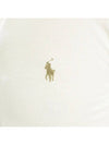 Embroidered Pony Logo Brown Polo Shirt White - POLO RALPH LAUREN - BALAAN 5