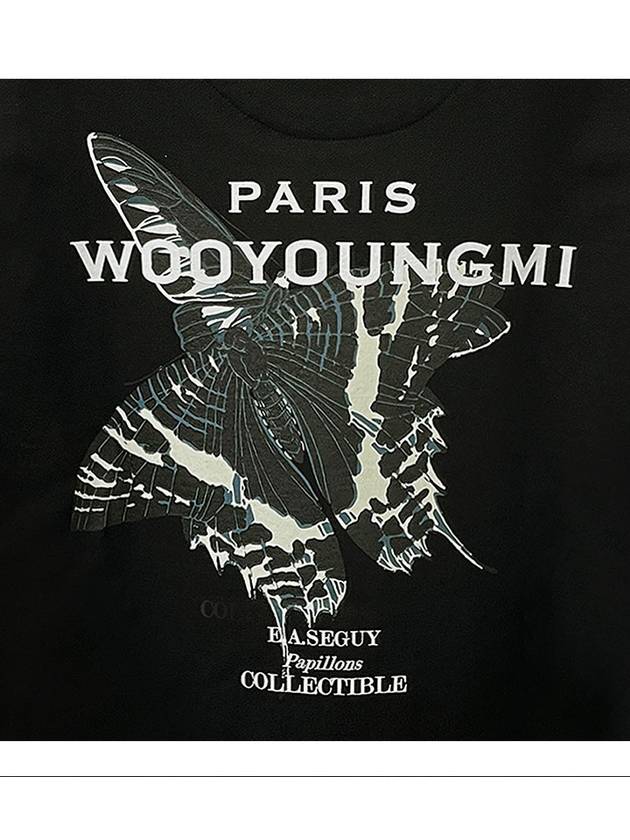 Butterfly Back Logo Sweatshirt Black - WOOYOUNGMI - BALAAN 6