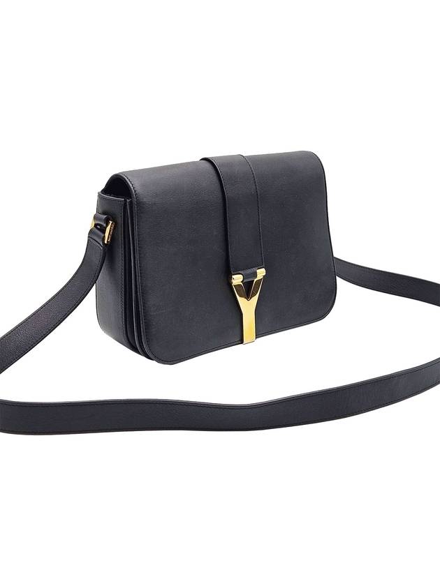 Saint Laurent 311214 Black Classic Y Logo Satchel Crossbody Bag - SAINT LAURENT - BALAAN 3