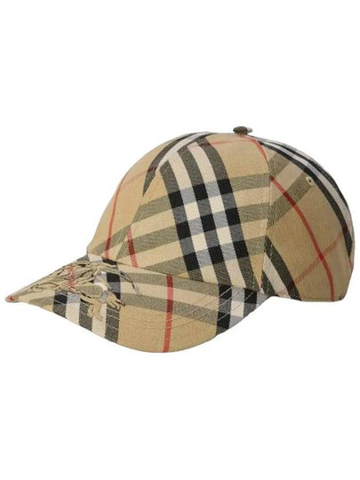 Vintage Check Base Ball Cap Beige - BURBERRY - BALAAN 2