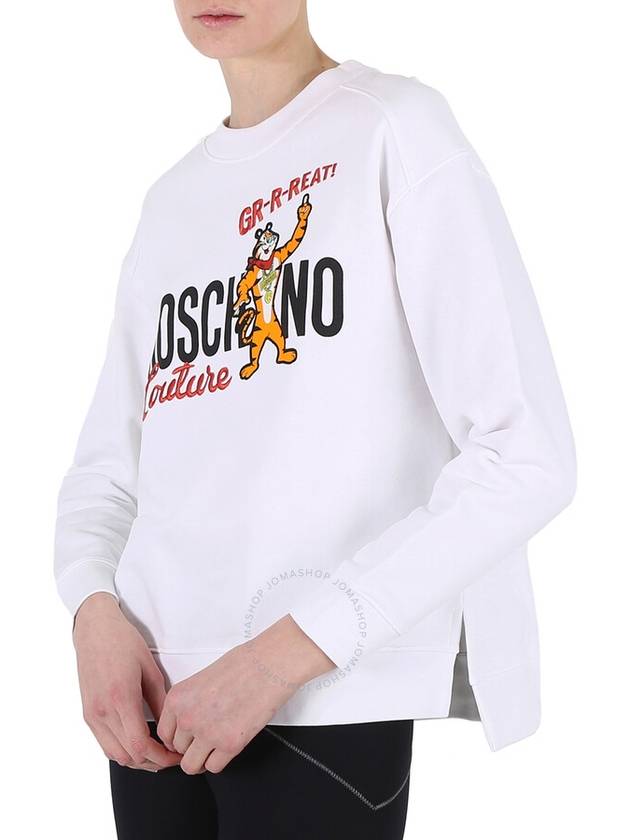 Kellogg Tony Logo Print Sweatshirt White - MOSCHINO - BALAAN 3