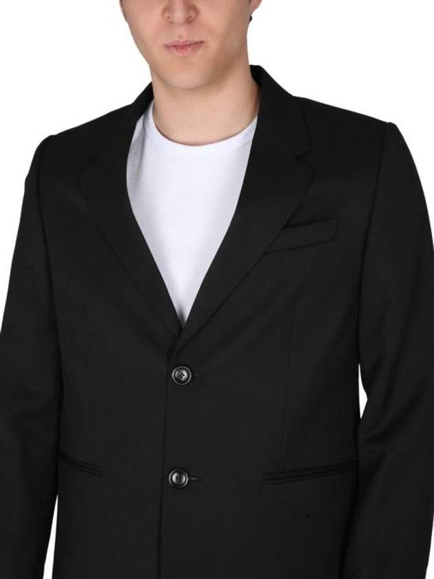 Two Button Blazer Jacket Black - AMI - BALAAN 5