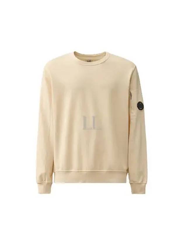 Light Fleece Sweatshirt Beige - CP COMPANY - BALAAN 2