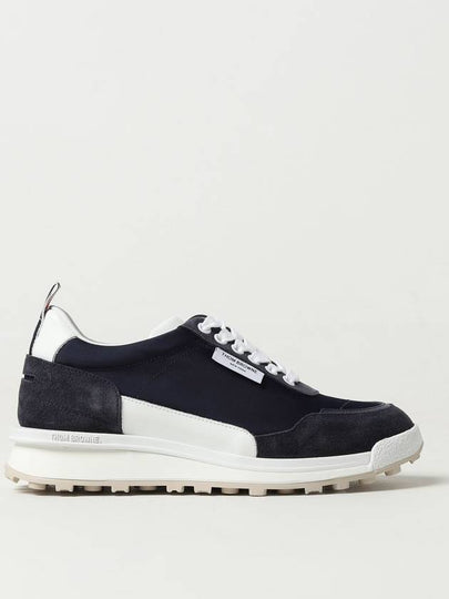 Eco Nylon Alumni Trainer Low Top Sneakers Blue - THOM BROWNE - BALAAN 2