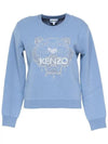 Tiger Embroidered Logo Knit Top Glacier - KENZO - BALAAN 1