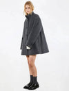 oversized china collar half coat melange gray - VOYONN - BALAAN 6