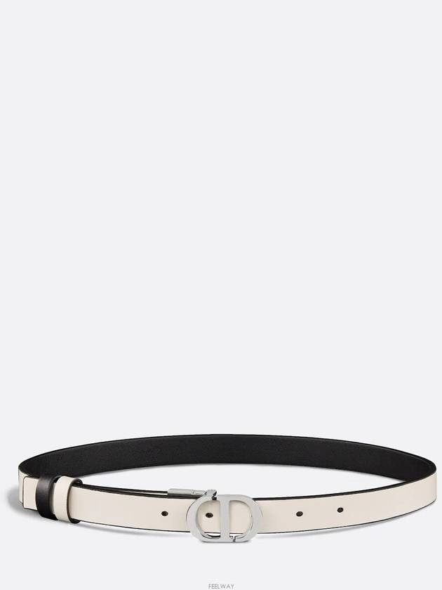 30 Montaigne Reversible Leather Belt Black - DIOR - BALAAN 4