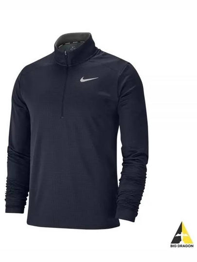 Pacer Dry Fit Half Zip Long Sleeve T-shirt Navy - NIKE - BALAAN 2