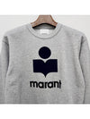 Mikoy Big Logo Cotton Sweatshirt Grey - ISABEL MARANT - BALAAN 4