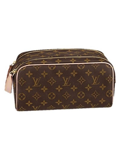 Dopp Kit Toilet Monogram Canvas Pouch Bag Brown - LOUIS VUITTON - BALAAN 2