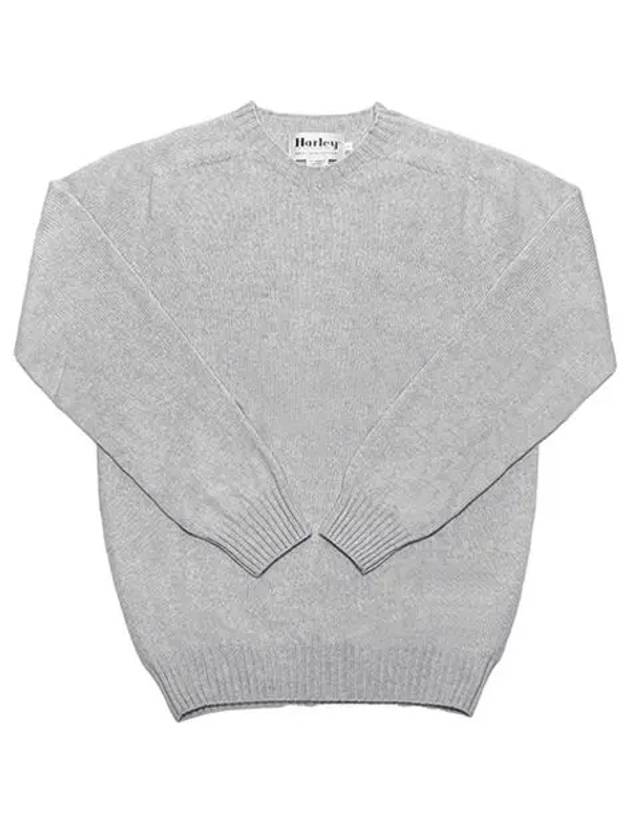 Crew neck knit top gray - HARLEY OF SCOTLAND - BALAAN 2