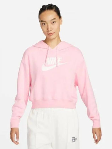 Women s Sportswear Club Fleece Oversized Cropped Graphic Hoodie 690 - NIKE - BALAAN 1