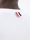 Classic Pique Rib Side Insert 4-Bar Short Sleeve T-Shirt White - THOM BROWNE - BALAAN 5