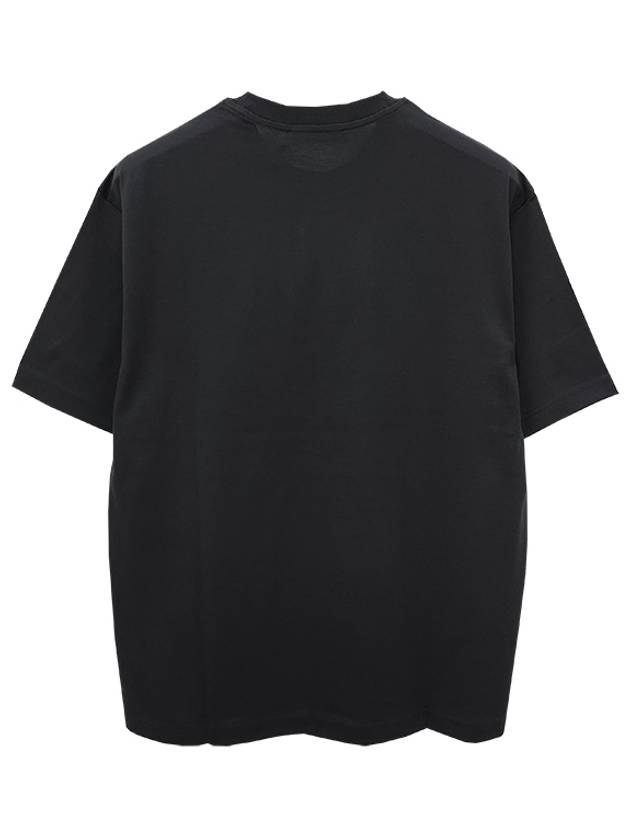 Face Logo Relaxed Fit Short Sleeve T-Shirt Black - ACNE STUDIOS - BALAAN 4