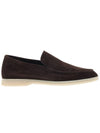 Summer Work Suede Loafers Brown - LORO PIANA - BALAAN.