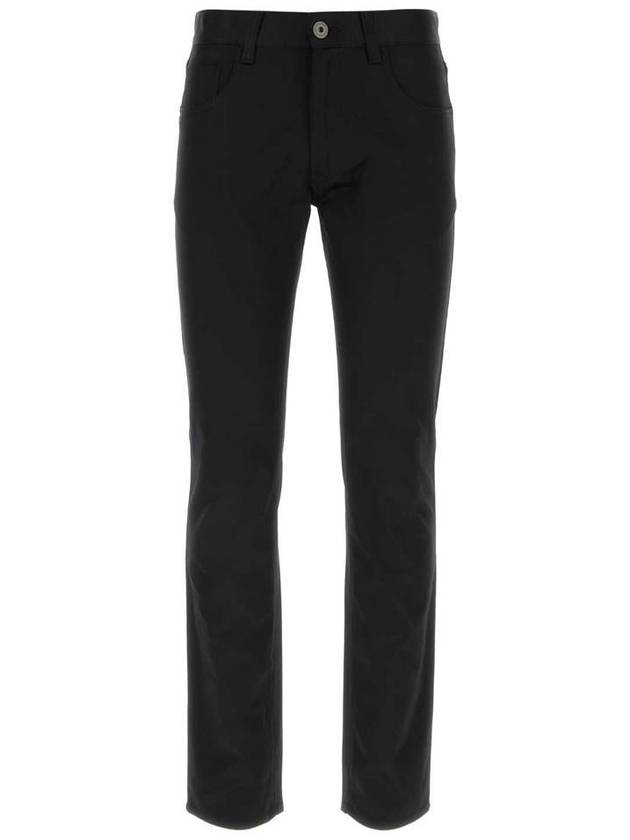 Stretch Drill Five-Pocket Cotton Jeans Black - PRADA - BALAAN 2