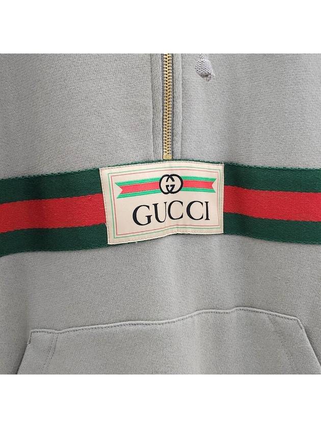 Lux You M Three Stripes Logo Web Anorak Hoodie - GUCCI - BALAAN 4