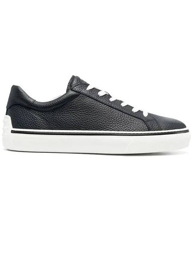 Grained Leather Low-Top Sneakers Blue - TOD'S - BALAAN 1