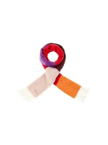 Women s Color Block Hair Scarf Natural 270157 - PAUL SMITH - BALAAN 1