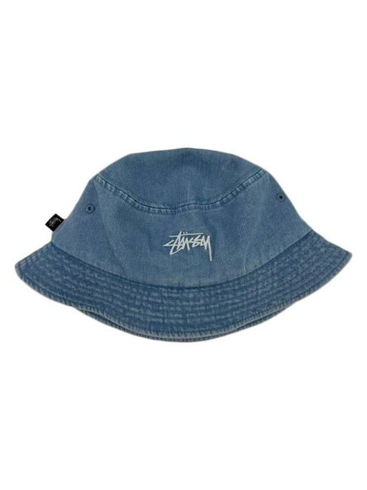 Stock Bucket Hat Light Washed Denim - STUSSY - BALAAN 1