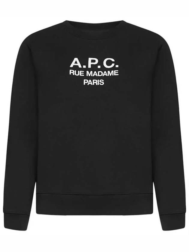 Women's Tina Logo Sweat Sweatshirt Black - A.P.C. - BALAAN 2