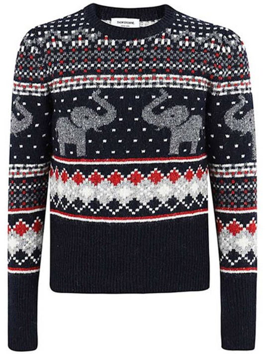 Icon Elephant Pullover Knit Top - THOM BROWNE - BALAAN 2