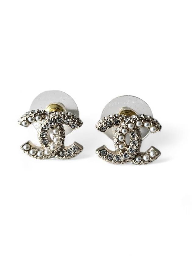 CC Logo Stone Pearl Earrings Gold - CHANEL - BALAAN 5