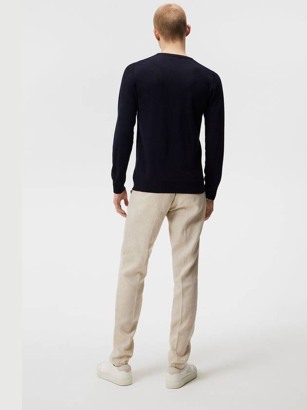 Lyle Merino Crew Neck Wool Sweater Navy - J.LINDEBERG - BALAAN 3