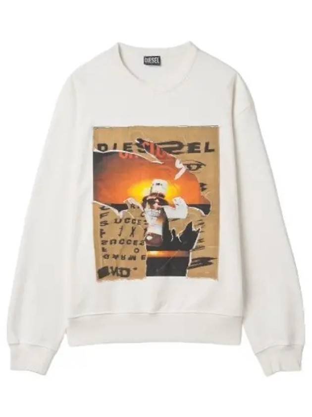 Max Pope Sweatshirt White T Shirt - DIESEL - BALAAN 1