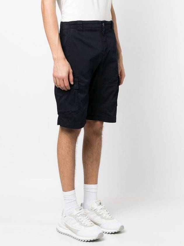 Men's Stretch Satin Lens Cargo Shorts Black - CP COMPANY - BALAAN 3